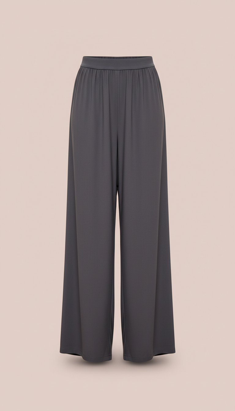 Modal Scoop-Neck Tee With Side Slits